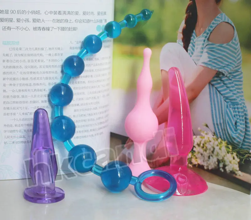 4 шт./компл. Анальная пробка желейные анальные игрушки Новое поступление мужская