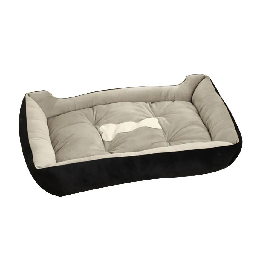 style2black Флисовый, для питомца собаки кровать мягкая подушка с принтом перекрещенных костей большой Породистая собака дом для лабрадор, золотистый ретривер сезон зима-весна. коврик для собак - Цвет: style2black