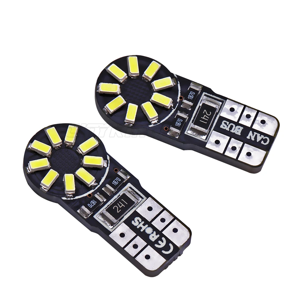 10 шт./лот t10 светодиодный canbus T10 18 светодиодный 3014 smd светодиодный без OBC Error 194 168 W5W T10 светодиодный canbus интерьер инструмент светильник лампы белого цвета