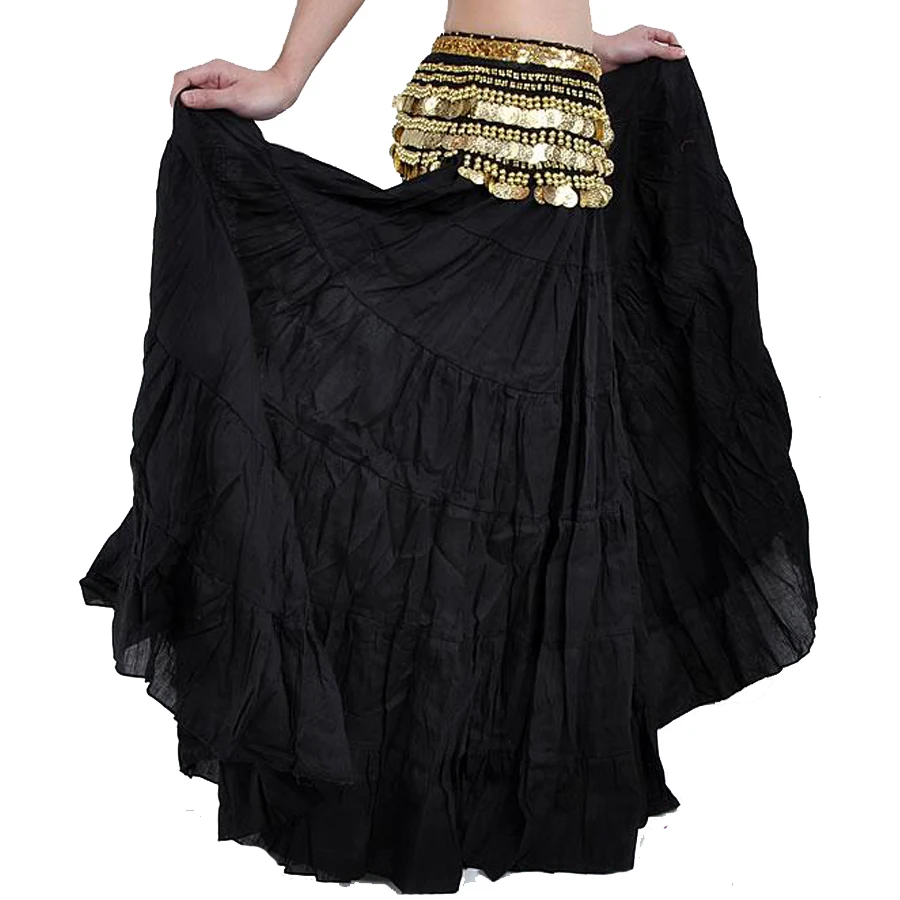 Длинная юбка для танца живота в богемном стиле цыганских танцев 7 цветов |