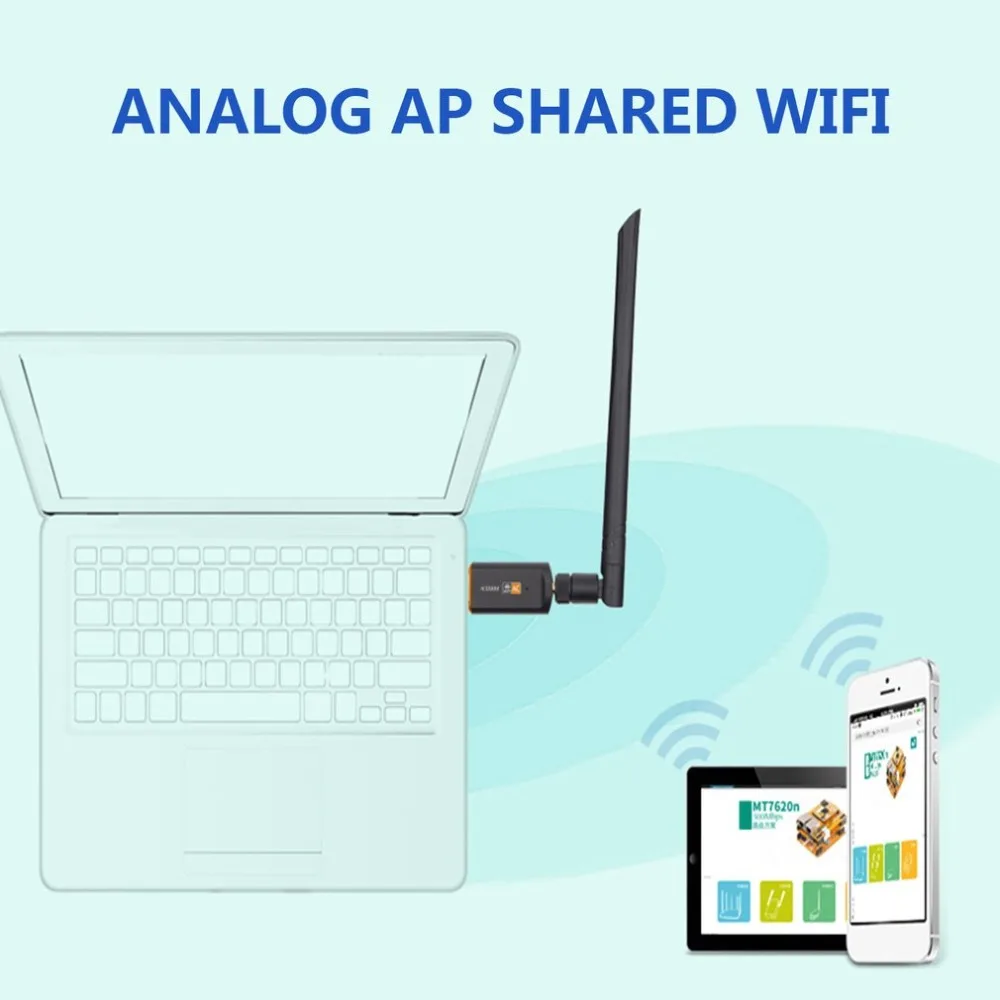AC 1200 Мбит/с беспроводной Wi-Fi USB адаптер двухдиапазонный 2,4/5 ГГц с антенной 802.11AC сети высокоскоростная карта USB3.0 приемник