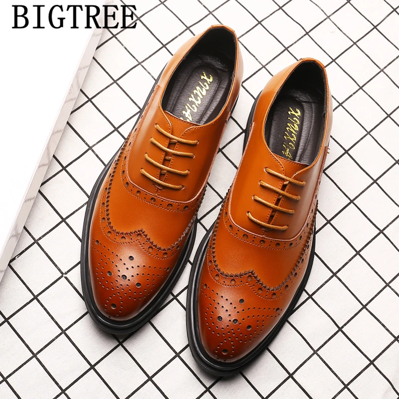 

Brogue Shoes Men Classic Mens Wingtip Shoes Brnad Coiffeur Mens Formal Shoes Genuine Leather Sapato Social Masculino Couro Bona