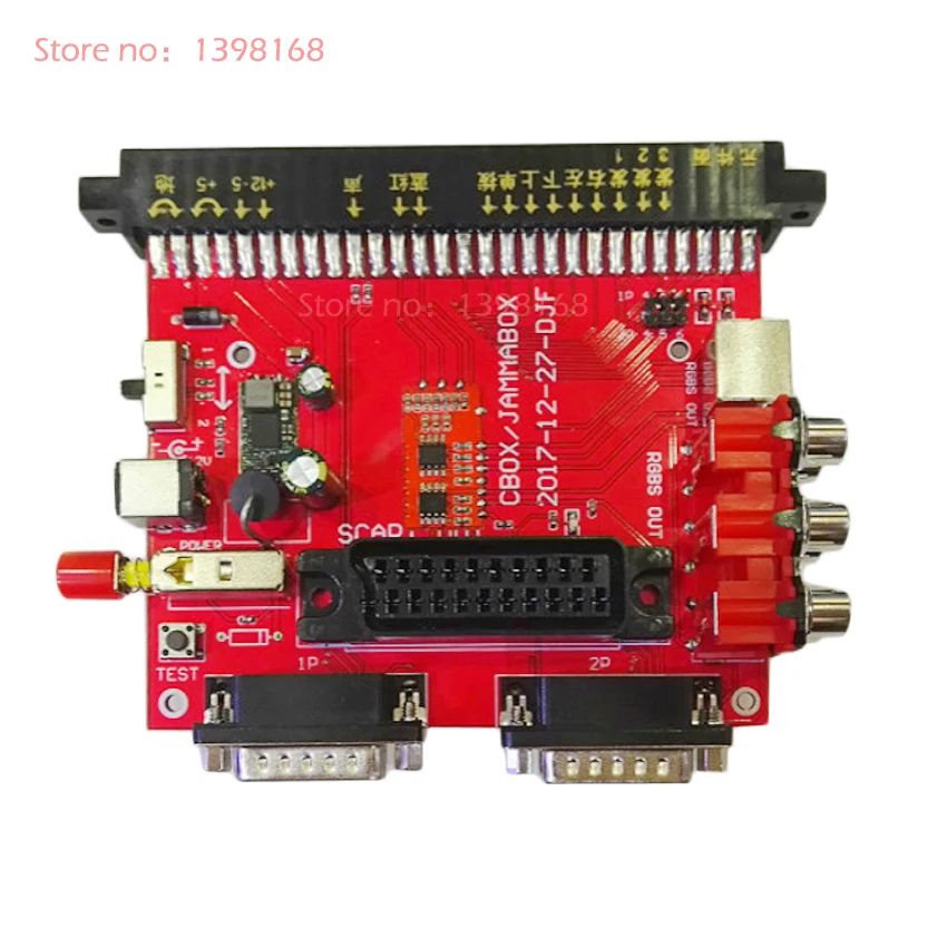 Преобразователь JAMMA в DB 15pin Joypad 12 В CBOX конвертер SCART выход для аркадная игра PCB SNK