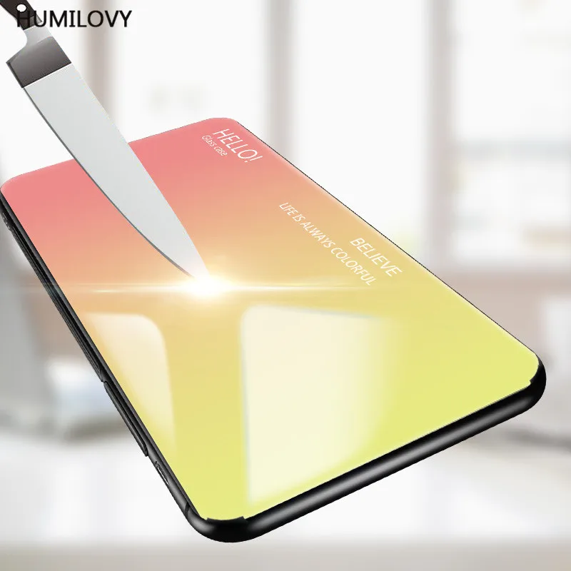Для Nokia 4 2 чехол для из закаленного стекла роскошный градиент мягкая силиконовая