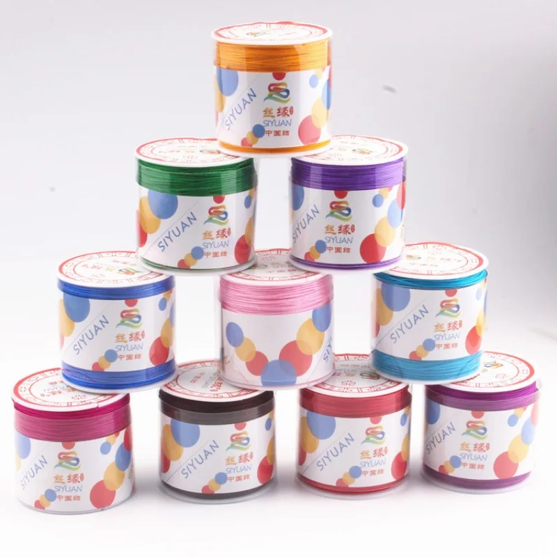 90 м/рулон веревки атласные Полиэстеровые нейлоновые шнуры/веревка 1 0 мм