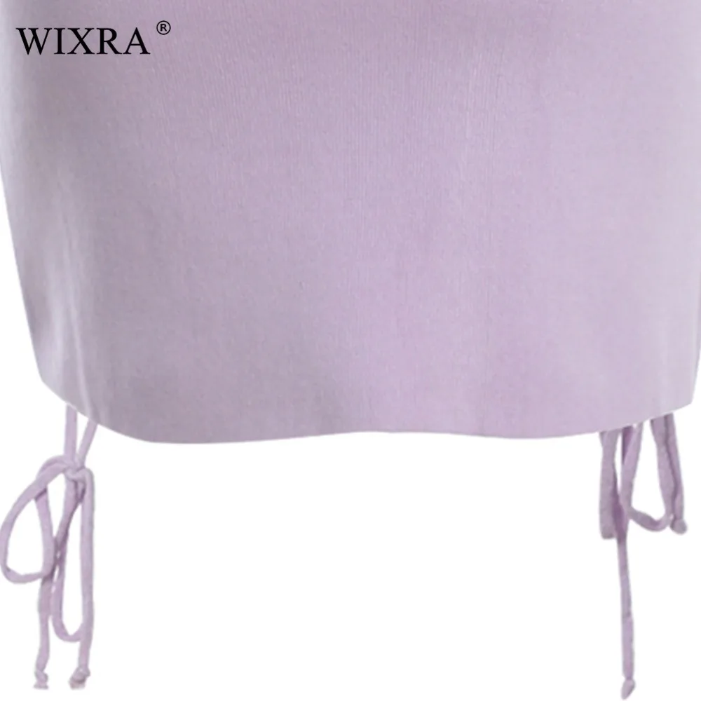 Wixra 2018 осенне зимняя женская одежда новая популярная мини юбка на шнуровке