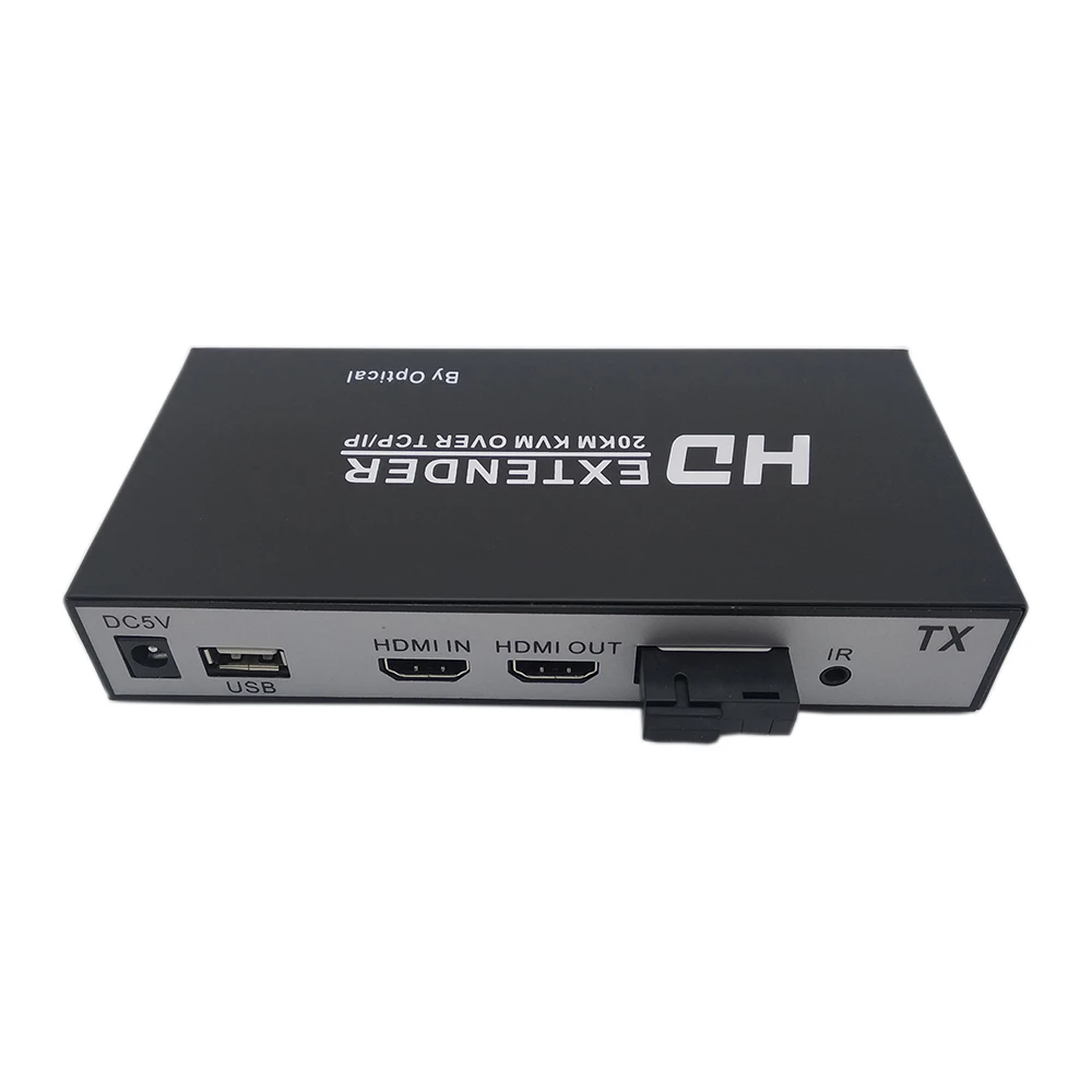 KVM удлинитель Оптический совместимый с HDMI 20 км TCP/IP оптоволоконным кабелем USB 2 0