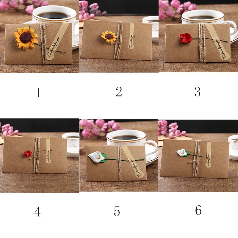 Оригинальная маленькая поздравительная открытка ручной работы на день рождения