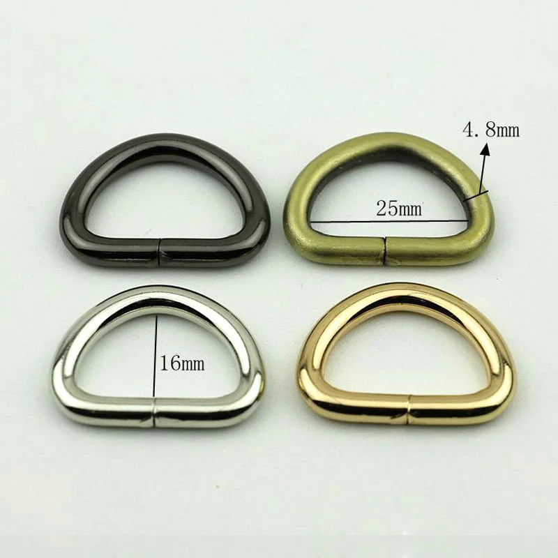 

BDTHOOO 20 шт. металлический диаметр 25 мм проволока D Duckle металлическое покрытие Пряжка DIY сумка ремешок Пряжка багажный ремень аксессуары