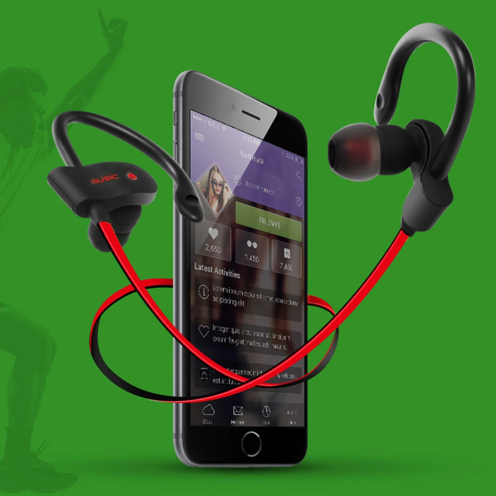 Civetman S2 Спорт Bluetooth гарнитура Водонепроницаемый наушники BT4.1 Музыка Mic Управление