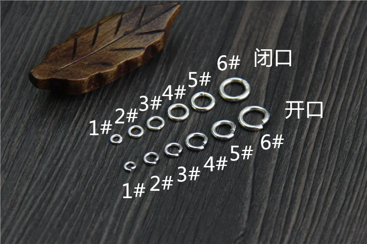 10pcs 925 Sterling Silver Color Round Open Split Jump Rings/Closed Rings Jewelry Findings DIY Bracelet Neckalce Jewelry Making