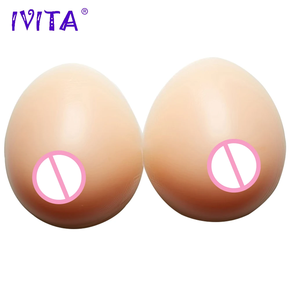 IVITA 3600g Realistic Silicone Breast Forms Fake Boobs For Crossdresser Shemale Transgender Drag Queen Transvestite Mastectomy |