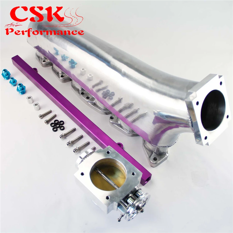 Апгрейд впускного коллектора + Топливная рейка 80 мм Универсальный Дроссельный