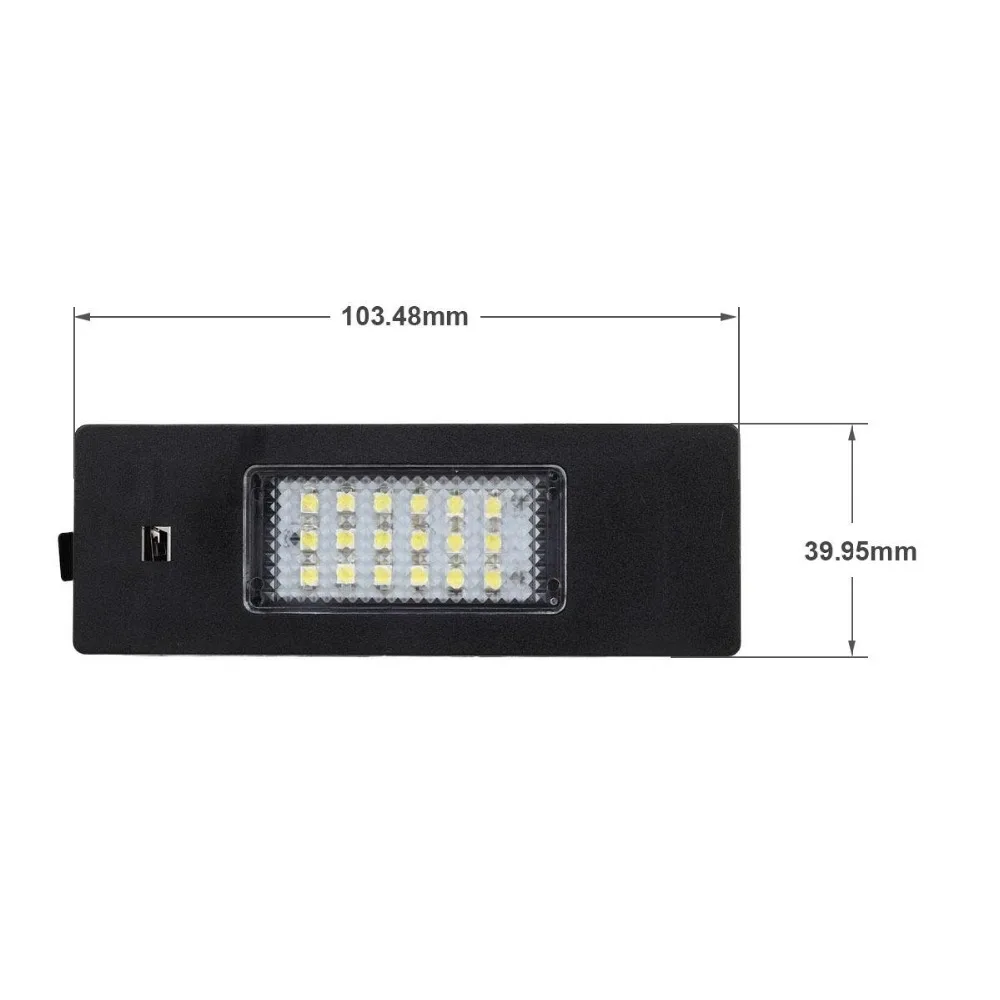 2 шт. Canbus 18SMD светодиодный светильник номерного знака для Alfa Romeo 147 156 159 166 автомобиль Brera GT паук Fiat Marea Multipla