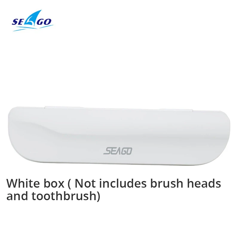 White box only Seago 5 шт. Электрический Зубная щётка головки Sonic зубная щётка Сменные зубные щетки с мягкой щетиной для путешествия коробка для хранения Чехол SG-507B/908/909/917/610/659/719/910 - Цвет: White box only