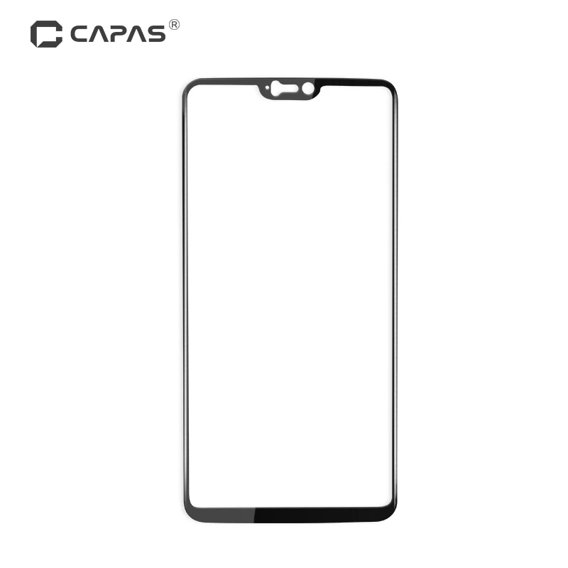 Black 2 шт. OnePlus 6 протектор экрана из закаленного стекла One Plus 6 A6000 полное покрытие ЖК-защитная пленка 9 H противоударный - Цвет: Black