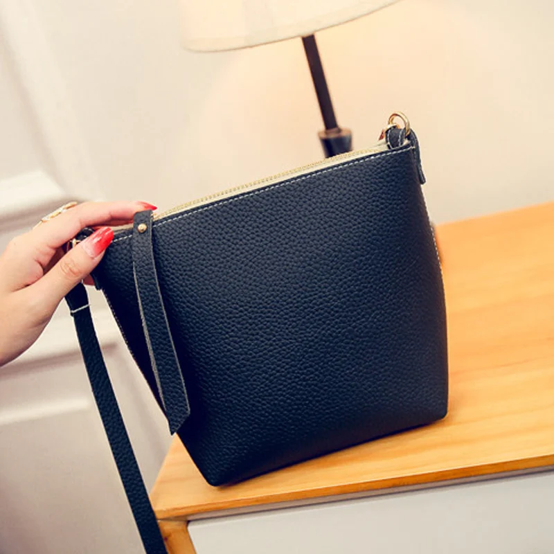 1 шт. Для женщин леди сумки на плечо сумка через из искусственной кожи молнии для