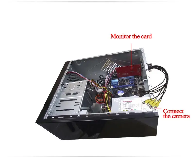 Hfsecurity PCI карта 4 канала карта сбора данных наблюдения Карта видеозахвата совместим 960 H DH D1 С телефонным пультом управления видео карта сбора данных
