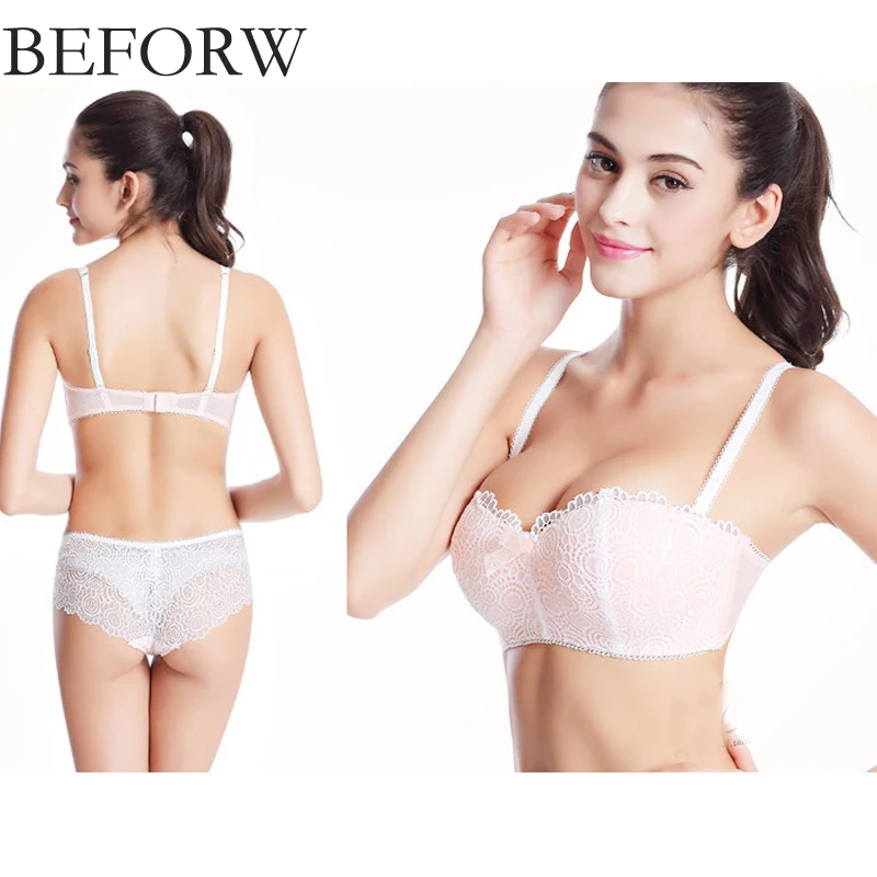 BEFORW Сексуальная Вверх Бюстгальтер Мода Половина Чашки Кружевное Белье женщины И
