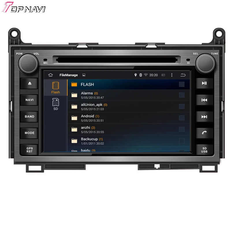 Topnavi 7 ''четырехъядерный Android 6 0 Автомобильный DVD плеер для TOYOTA Venza 2008 стерео