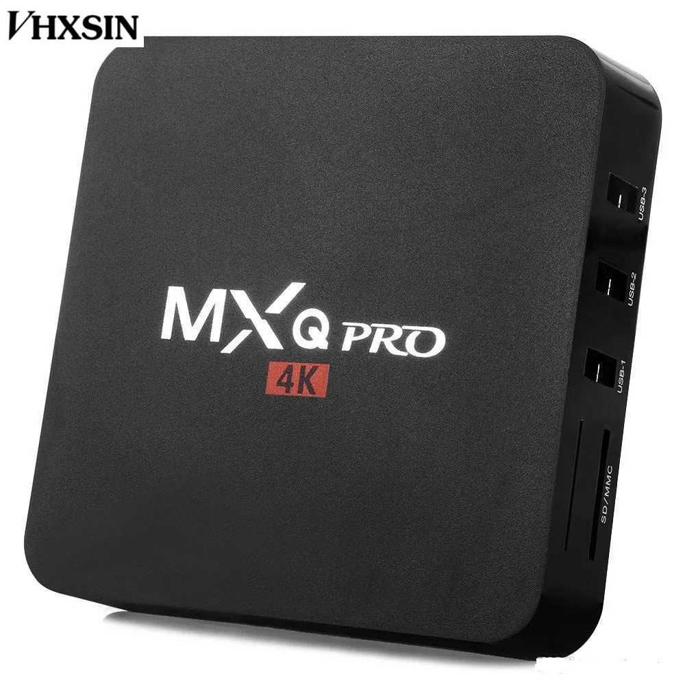 Vhxsin 20 шт./лот mxq Pro 4 k Android 7.1TV коробка Am материнскую плату S905W Quad core 1 Гб + 8 H.264
