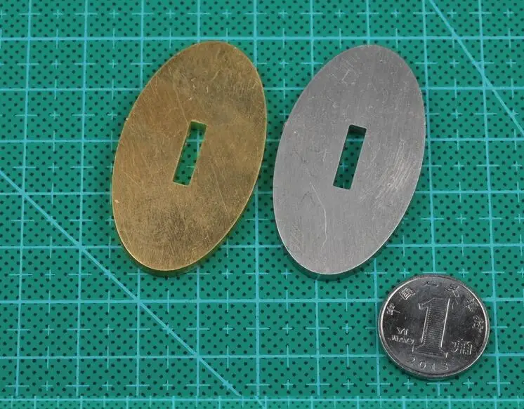 H62 латунь/416 нержавеющая сталь Ручка ножа предохранитель на заказ нож изготовление ручки валик DIY части