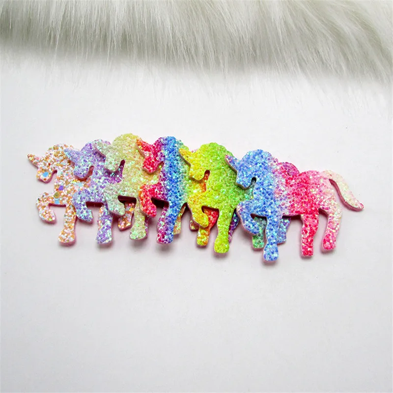 20 шт./лот 6*5 см блестящие лошадиные накладки аппликации для рукоделия одежды