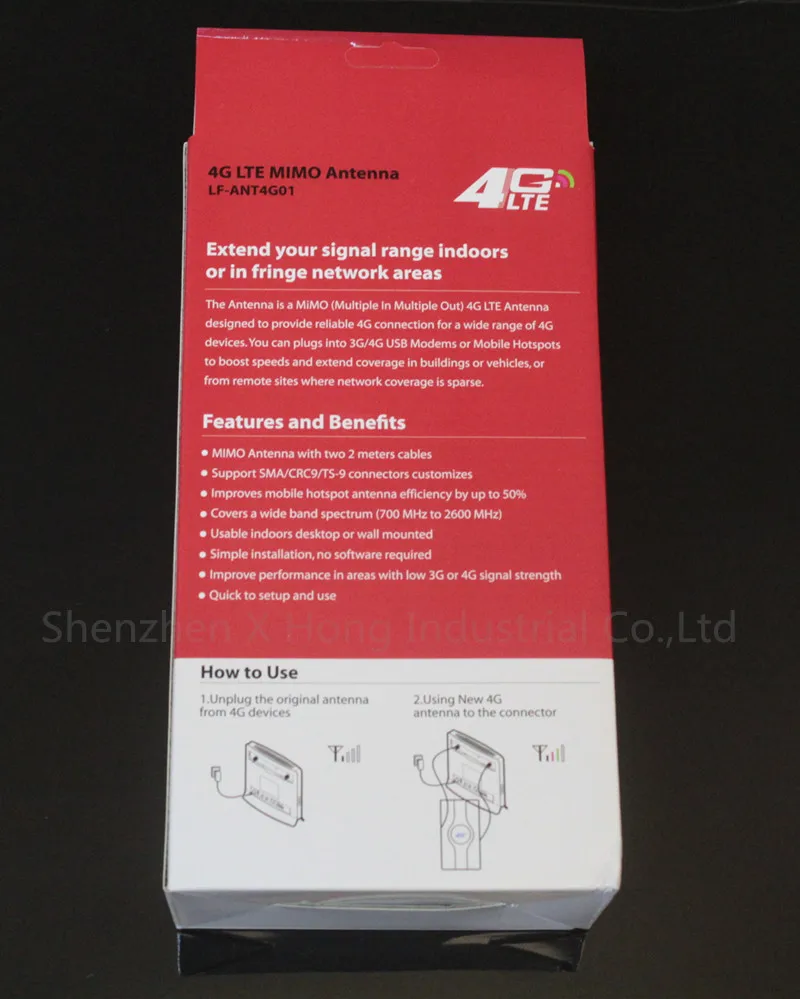 4G lte Антенна 49dBi CRC9 SMA TS-9 для E3372 E8372 B593 B310 4G LTE FDD Модем