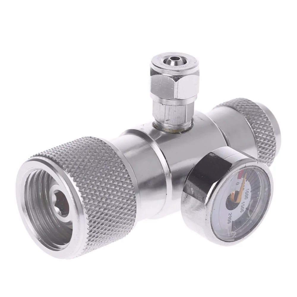 Top Quality CO2 Pressure Gauge JIS m22-14 Regulator Manometer Over 1500PSI Cylinder Reducer JUN16
