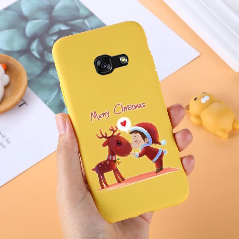 Для samsung A5 SM-A520F Чехол Мягкий силиконовый чехол для телефона для samsung Galaxy A3 A5 A7 чехол Fundas матовый желтый узор - Цвет: 41