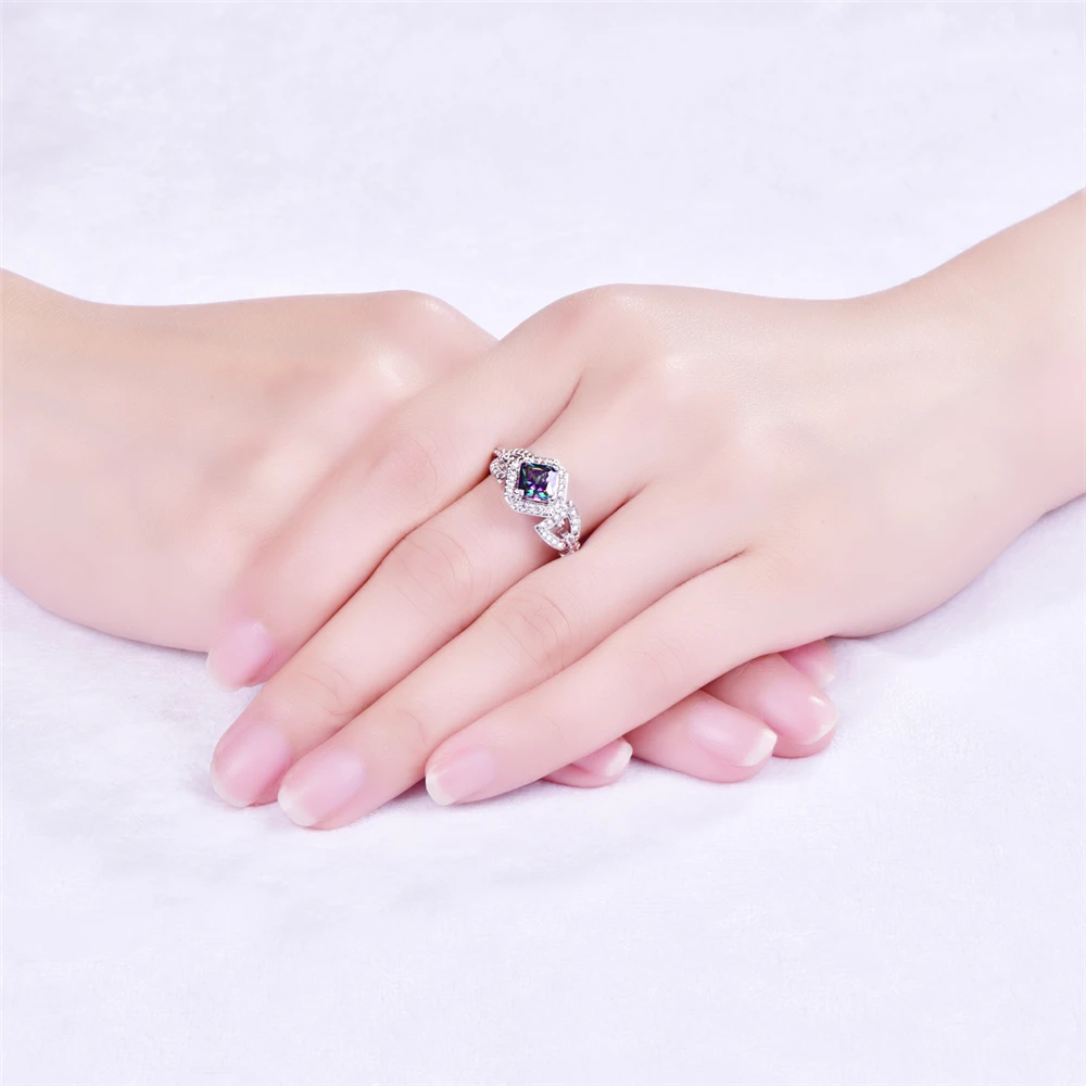 Горячая продажа Радужное розовое ромбовидное турмалиновое кубическое