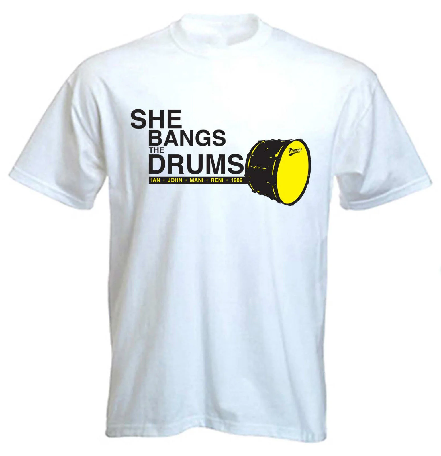 SHE chang THE DRUMS футболка с каменными розами Янь коричневые медчестеры летняя хит