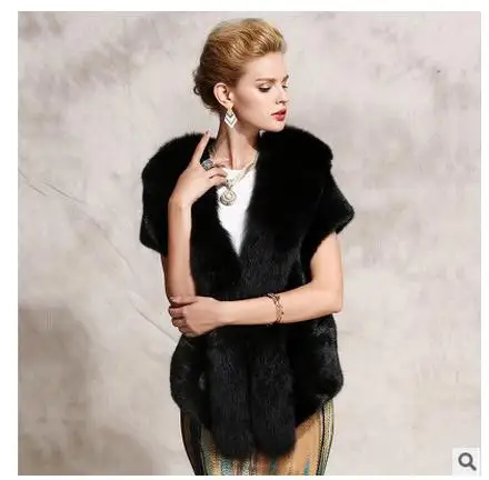 Новинка Брендовая женская шаль из искусственного меха норки повседневная