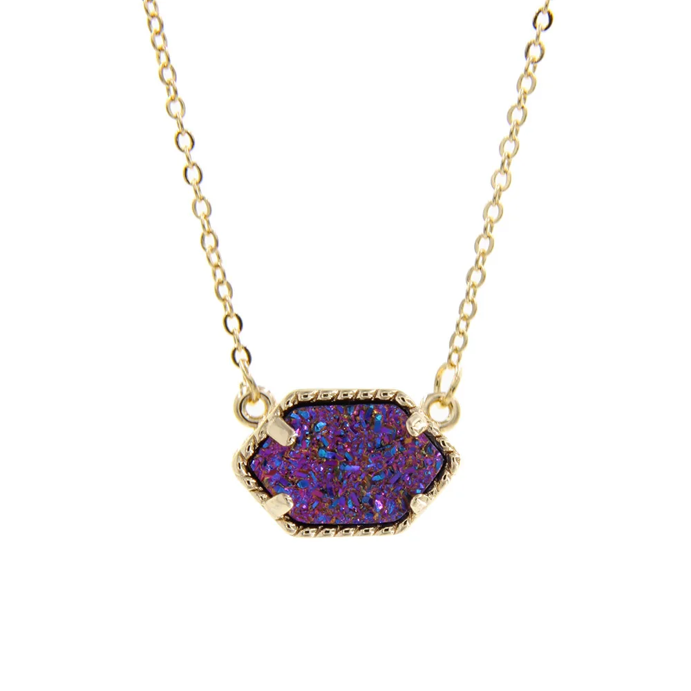 

YJX Wholesale 6pcs Lot Genuine Gold Color Small Pendant Necklace Chic Handmade Statement Mini Jewelry Choker Boutique