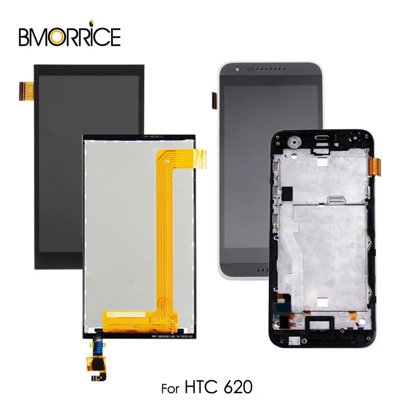 ЖК дисплей для HTC Desire 620 620G D620 620U 620T Сенсорный экран с/без рамки дигитайзер сборка