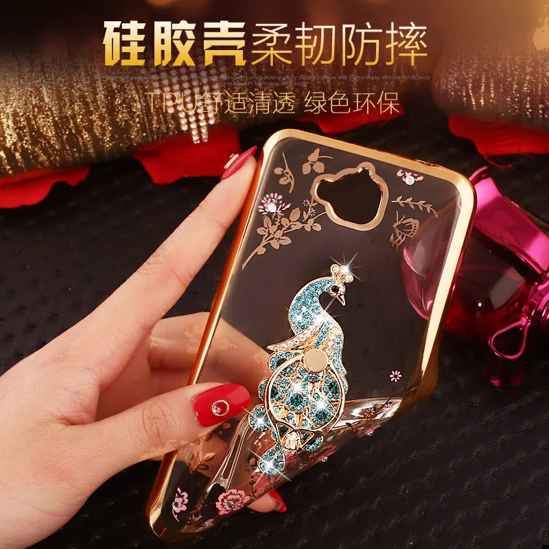 Чехол Y6 2017 для Huawei HQ прозрачный мягкий блестящий чехол из ТПУ MYA-L22 MYA-L03 MYA-L23 |