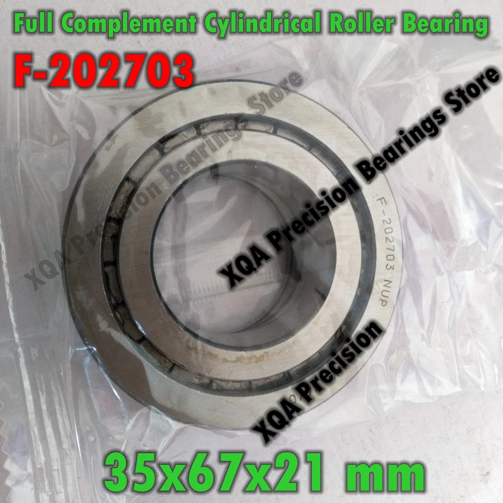 Full Complement Cylindrical Roller Bearing F-202703 35*67*21mm For Main Shaft Of Hydraulic pump Printing press machine bearing |