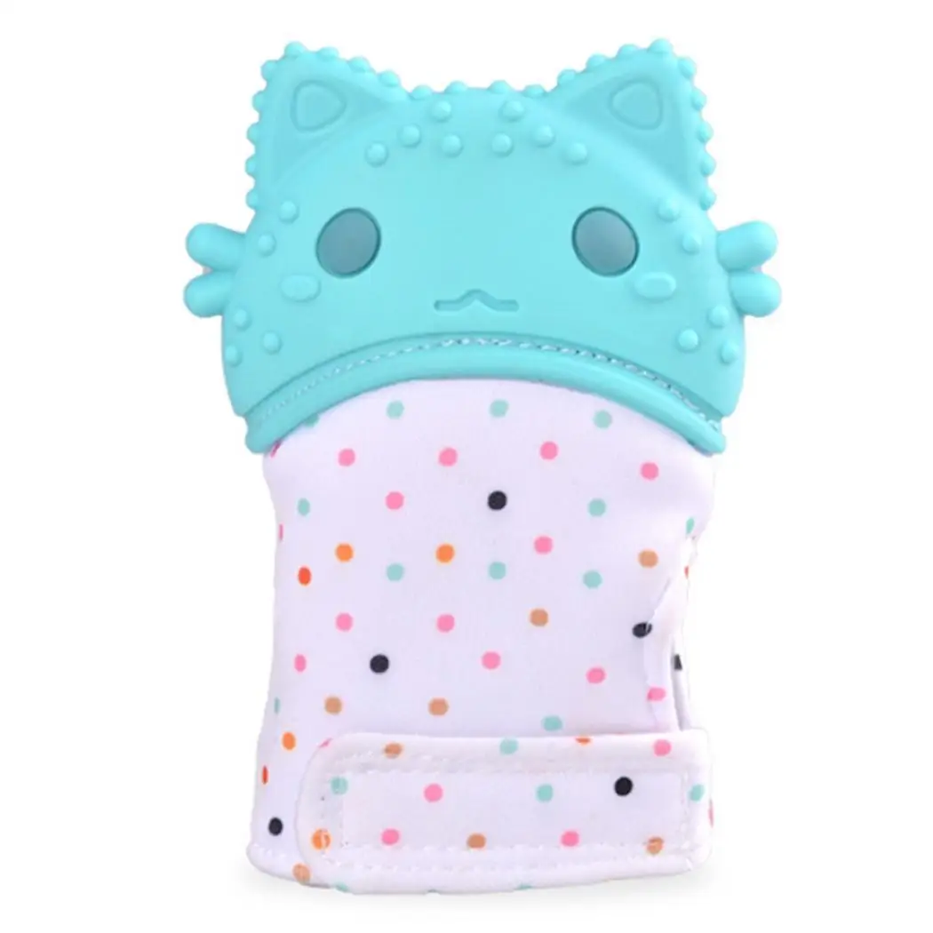 1 шт. Детские Силиконовые перчатки для прорезывания зубов конфеты обертка звук