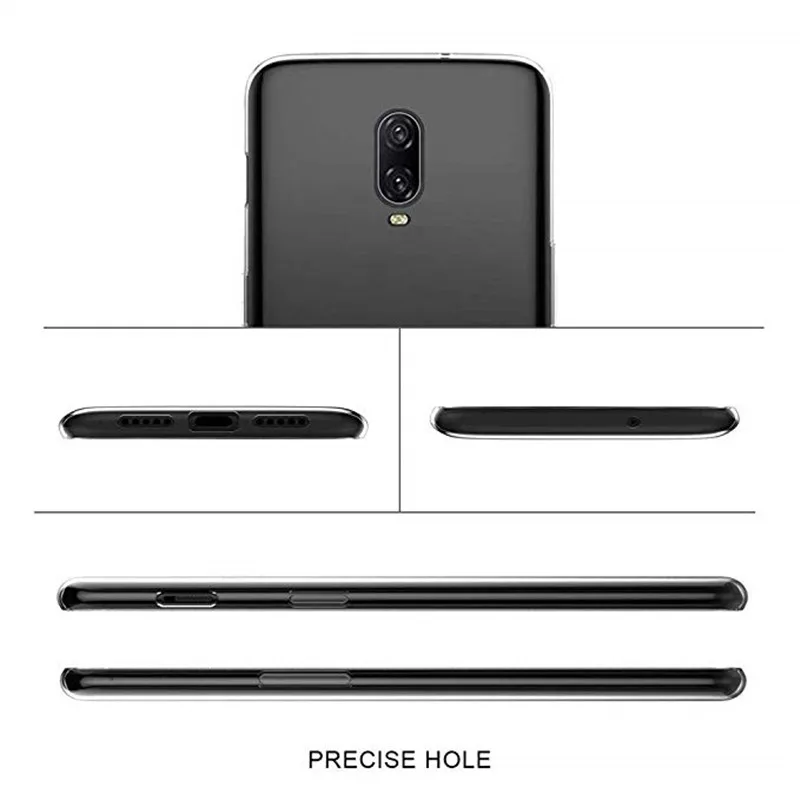 Чехол для Oneplus 6 T мягкий прозрачный чехол One Plus 6T A6013 A6010 защитный задней панели |