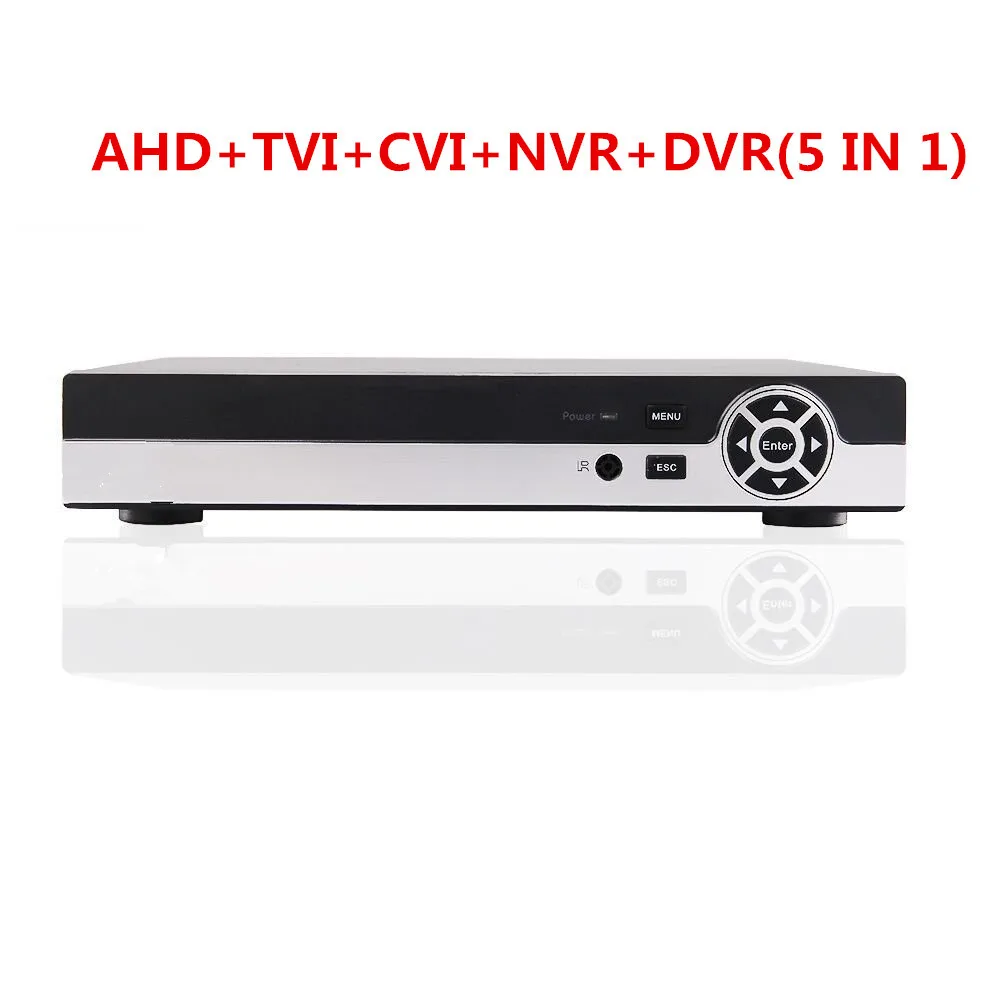 16ch Гибридный 1080N 5 в 1 AHD DVR (1080P NVR + 960H аналоговый TVI CVI) CCTV цифровой видеорегистратор