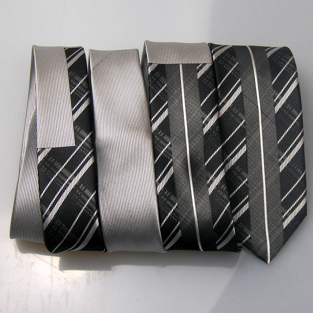 Мужские галстуки LAMMULIN модный дизайн Серебряный Узел контрастный черный с