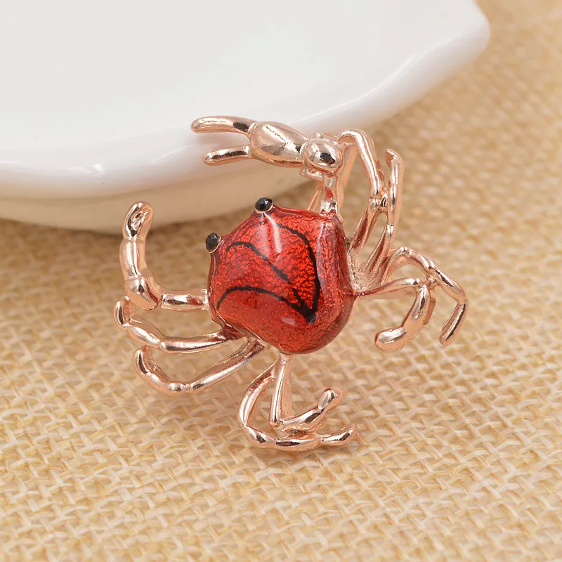 CINDY XIANG Весенняя серия милые маленькие боевые броши в виде крабов для женщин