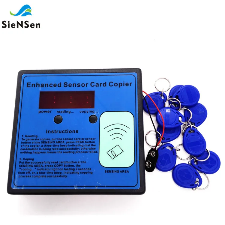 with 10pcs T57 tags SieNSen доступ парковка член RF ic-считыватель ID EM Электрический дверной ключ дубликатор карты Расширенный сенсор копир с картами и бирками - Цвет: with 10pcs T57 tags