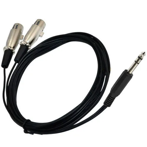 Аудио кабель 6 35 мм большой три основных двойной карты мать TRS6.5 одна точка два XLR