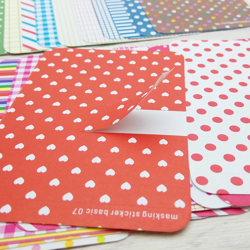 27 шт./кор. Милая Маленькая Оловянная Пастельная Маскировочная лента для