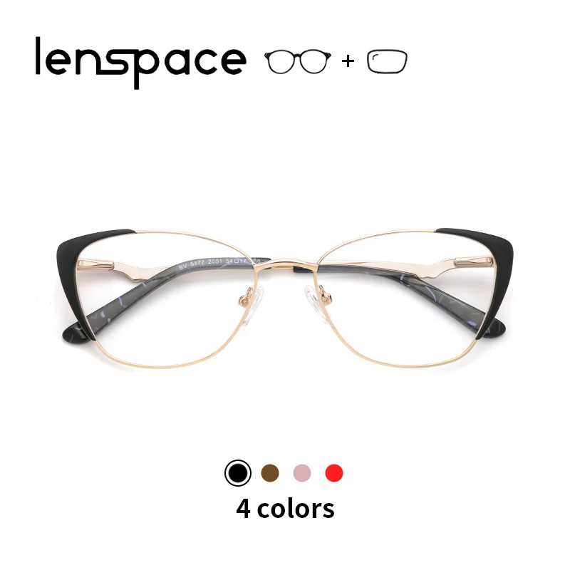 Металлические очки оправа женские для глаз кошки при близорукости Рецептурные