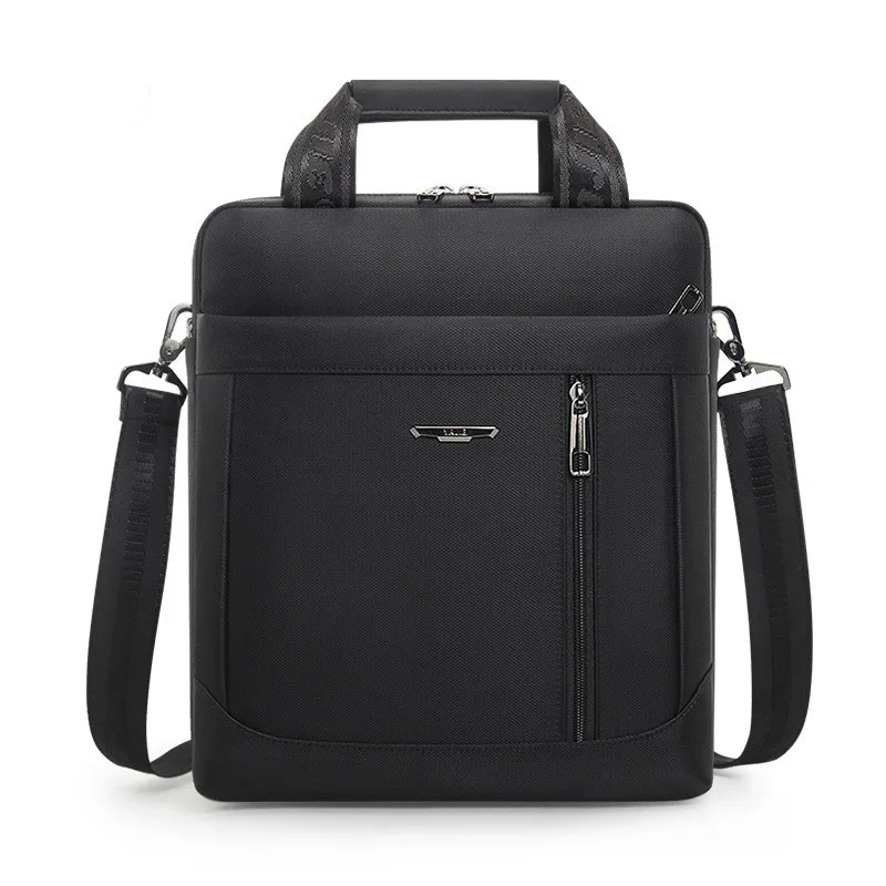 

Men's Vertical Briefcase Men Waterproof Computer Messenger Bag Male Oxford Cloth Shoulder Bag Travel For IPAD Handbag Sac Homme