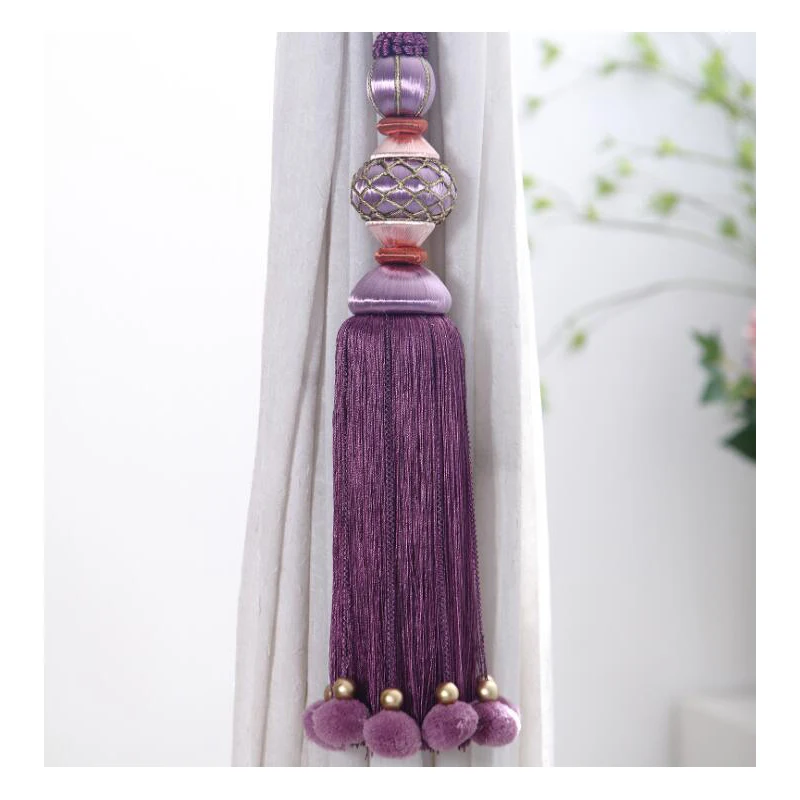 2 шт./пара кисточки для занавески завязка с бахромой ремни Висячие пояса шары