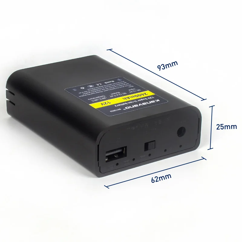 Kanavano 12V 2600mAh литий-ионный аккумулятор для 12 6 V до 11 1 2.6A CCTV камеры батареи + EU/US 1A