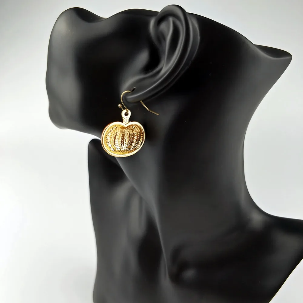 Vintage Pumpkin Earrings For Women Bohemian Drop Long Earing Fashion Femme Love Embroidery Modern Jewelry New JE0023 | Украшения и